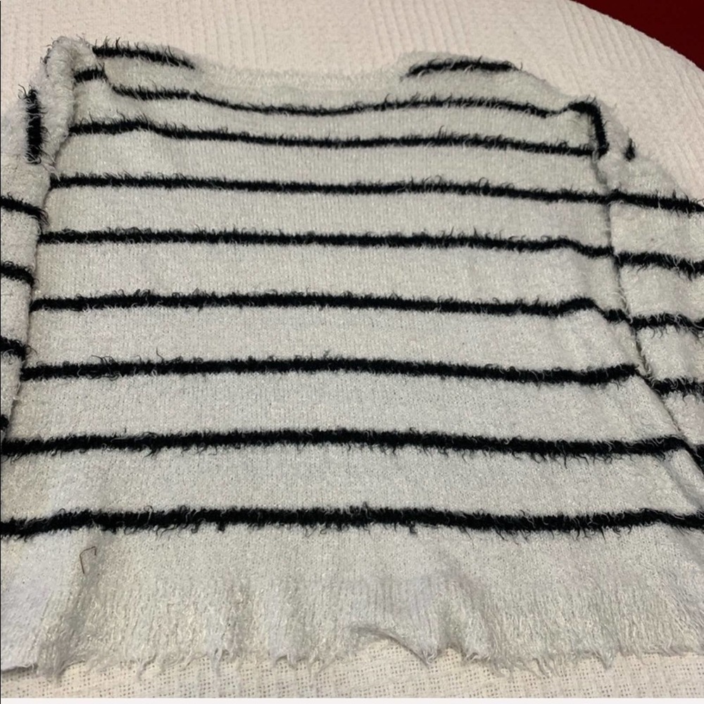 COPY - ABERCROMBIE Kids Black&White striped shirt XL - Picture 2 of 8